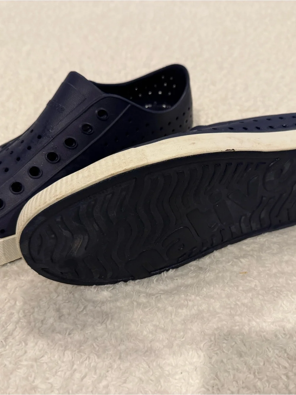 Native Slip-On Navy Rubber Water Shoes Sneakers